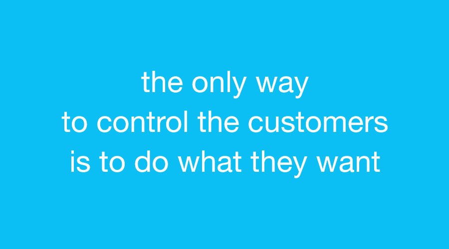 control customers