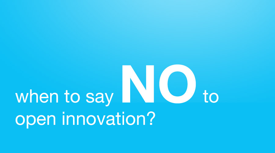 say no open innovation